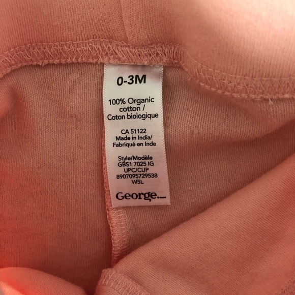 2 Baby Girl Pants Size 0-3 Months - Picture 4 of 7